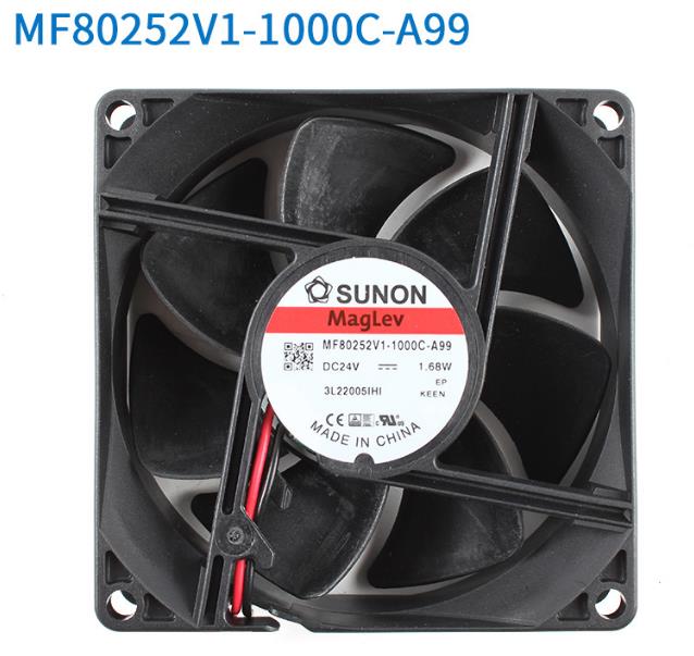 Original SUNON MF80252V1-1000C-A99 Cooling Fan 24V 0.65A 1.68W 2wires MF80252V1-1000C-A99 Fans